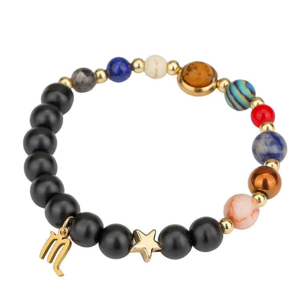 Zodiac Constellation Planet Bracelet | Free Cinnabar Red String Gift