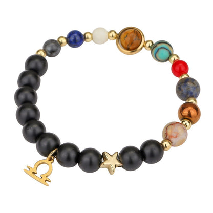 Zodiac Constellation Planet Bracelet | Free Cinnabar Red String Gift