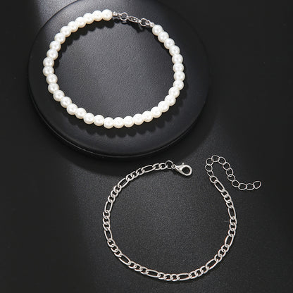 European and American shells love five-pointed star cross bracelet multi-layer stacking adjustable woven couple friendship bracelet women