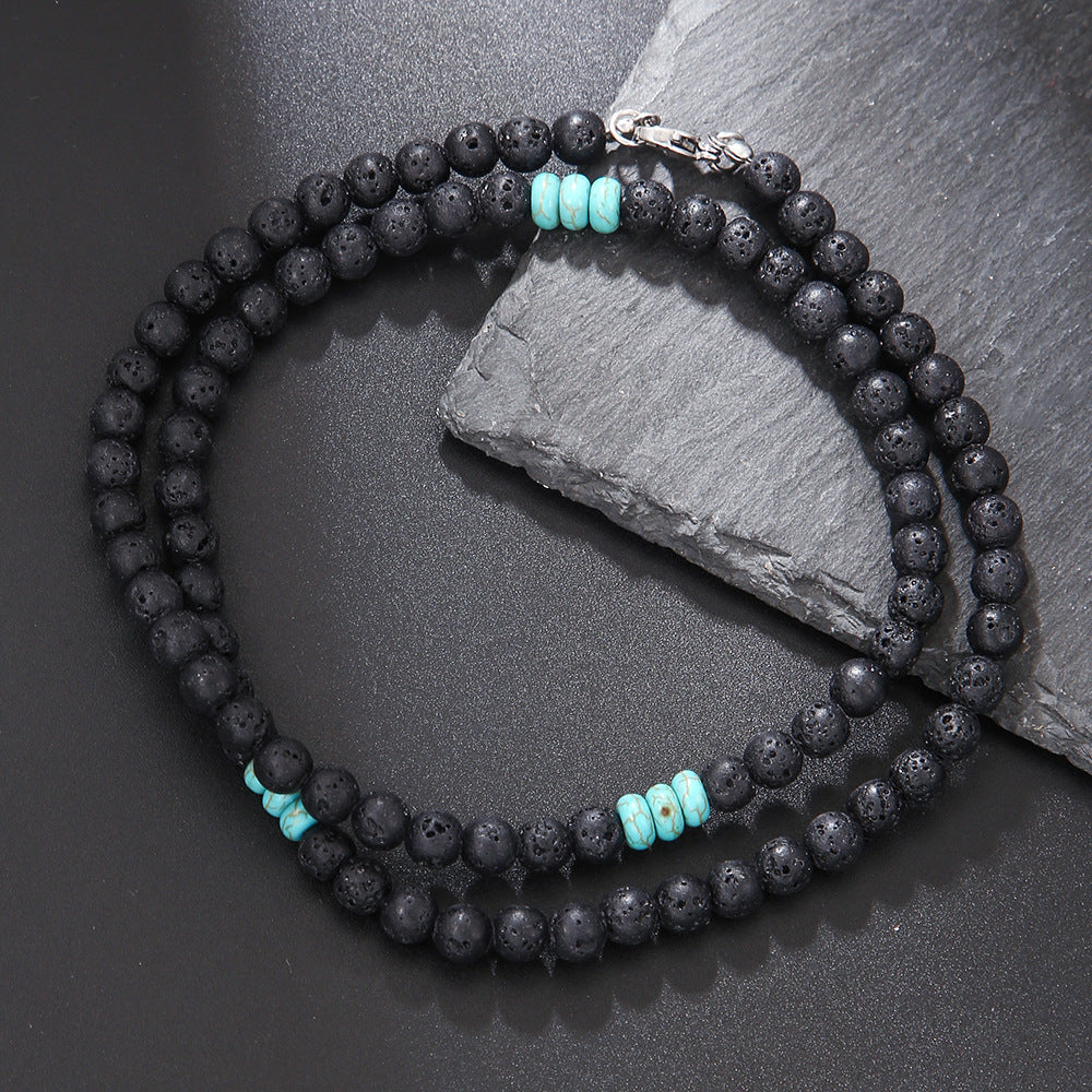 Natural Wood & Coconut Shell Necklace | Bohemian Surf Tribal Jewelry