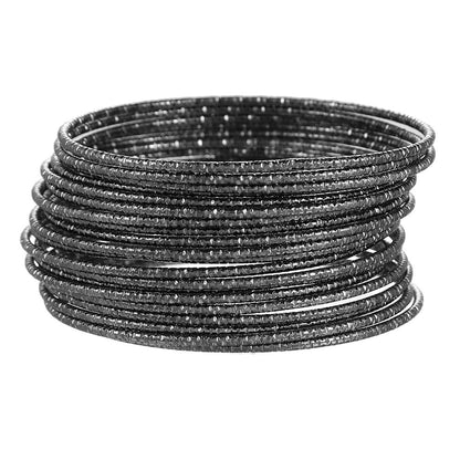 Popular European and American style, personalized fashion, stacked metal bracelet set, women's open bracelet, Amazon supply wholesale