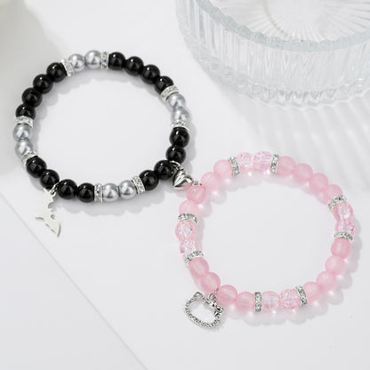 Couple bracelet female Korea Dongdaemun Japanese small fresh bracelet Spice girl style bracelet girlfriend gift jewelry wholesale