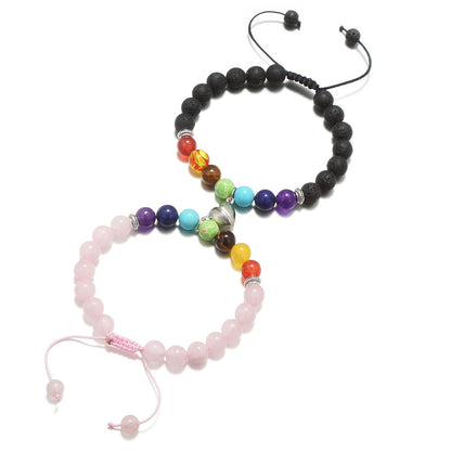 Cross-border new love magnet couple suction bracelet, tiger eye turquoise Buddha bead bracelet bracelet set wholesale