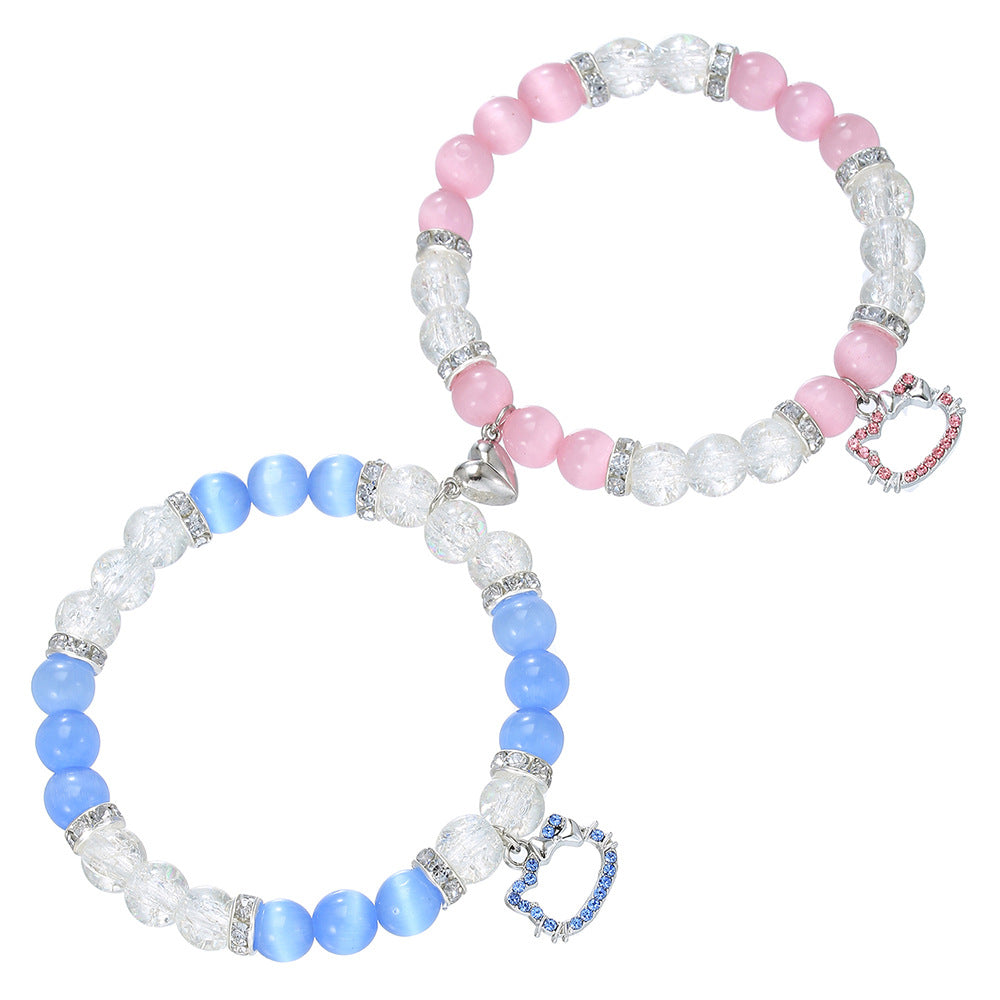 Couple bracelet female Korea Dongdaemun Japanese small fresh bracelet Spice girl style bracelet girlfriend gift jewelry wholesale