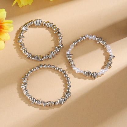 European and American cross-border hand jewelry ins wind irregular beaded crystal jewelry baroque special-shaped imitation pearl jewelry women