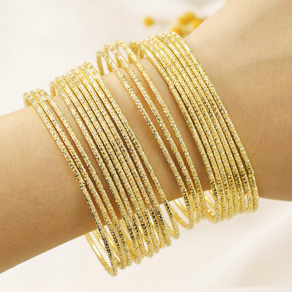 A set of 20 multi-layer gypsy star stacked bracelets, European and American fashion bohemian style ring metal bracelet combination