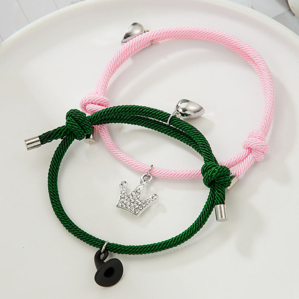 Send girlfriend couple jewelry Wicked opera movie friendship magnetic bracelet friendship crown witch hat bracelet female