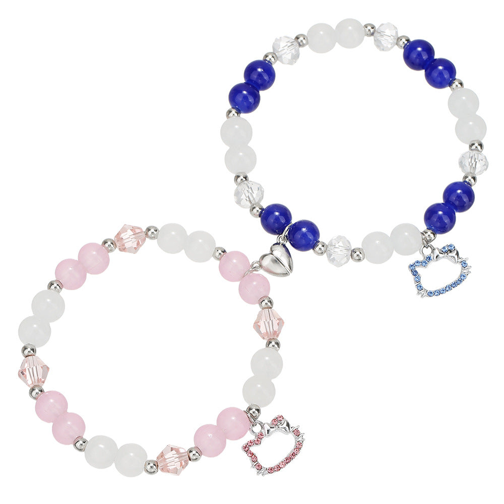 Couple bracelet female Korea Dongdaemun Japanese small fresh bracelet Spice girl style bracelet girlfriend gift jewelry wholesale