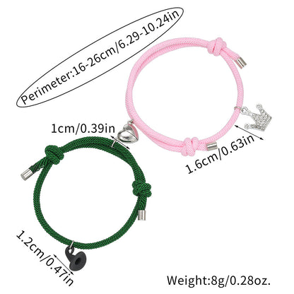 Send girlfriend couple jewelry Wicked opera movie friendship magnetic bracelet friendship crown witch hat bracelet female