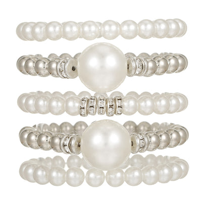 European and American cross-border hand jewelry ins wind irregular beaded crystal jewelry baroque special-shaped imitation pearl jewelry women