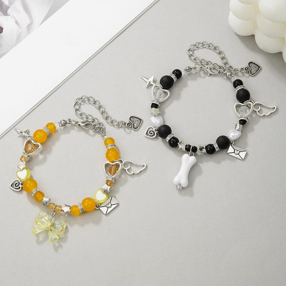 Couple bracelet female Korea Dongdaemun Japanese small fresh bracelet Spice girl style bracelet girlfriend gift jewelry wholesale