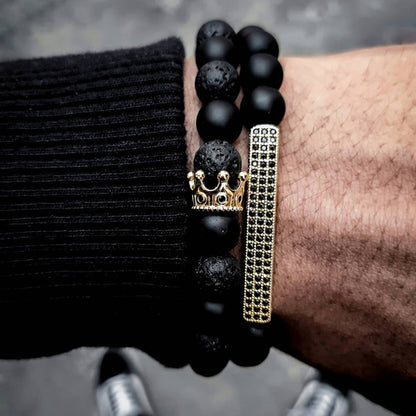 Cross-border new bohemian turquoise bracelet set ethnic turquoise love multi-layer stacked bracelet men
