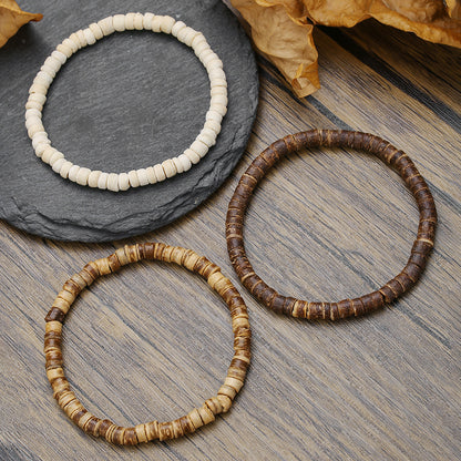 Retro European and American Diamond Bodhi Bracelet Men's Festival Gaosheng Wood Bead Buddha Bead Bracelet Mori Ethnic Style Bracelet Set