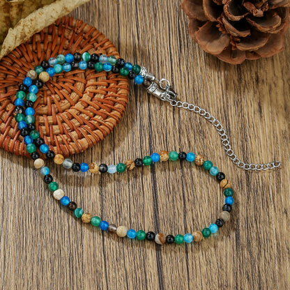 Natural Wood & Coconut Shell Necklace | Bohemian Surf Tribal Jewelry