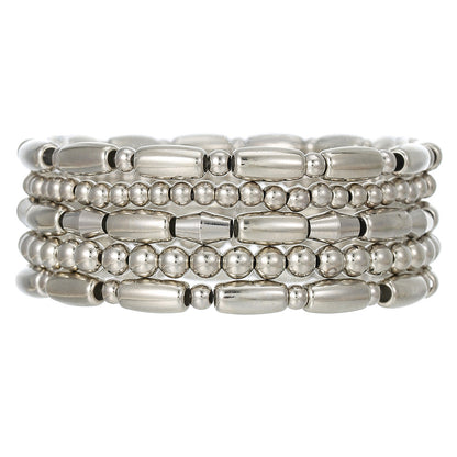 European and American cross-border explosion ccb beaded bracelet bohemian versatile stacked bracelet geometric bead bracelet female