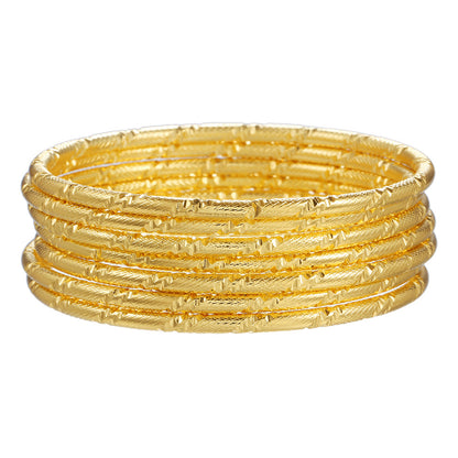 Europe and the United States cross-border stacking Bohemian metal bracelet set retro exaggerated mixing and matching hollow love bracelet jewelry