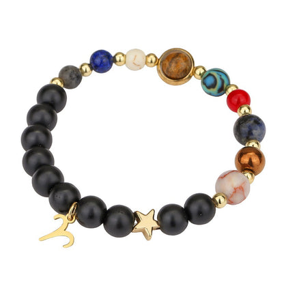 Zodiac Constellation Planet Bracelet | Free Cinnabar Red String Gift