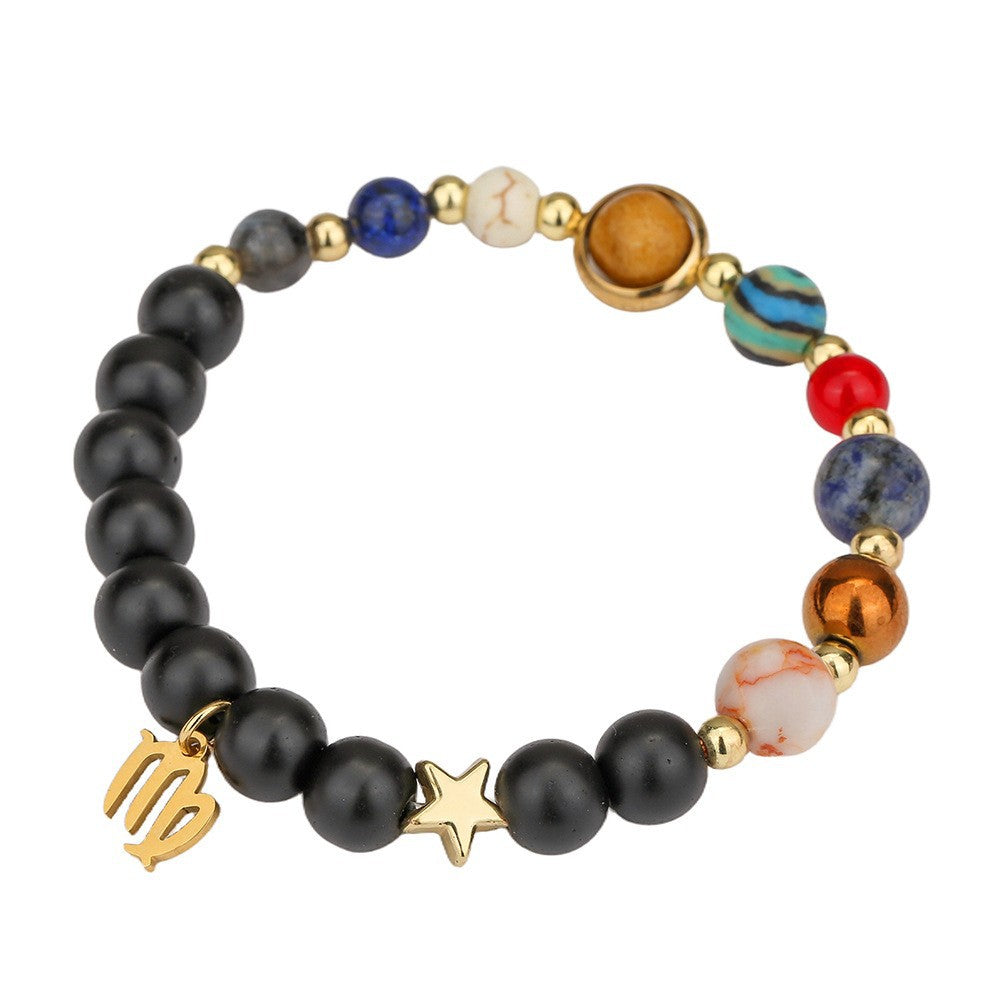 Zodiac Constellation Planet Bracelet | Free Cinnabar Red String Gift